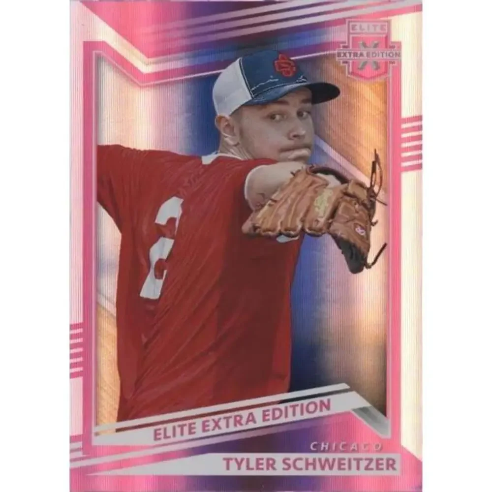 2022 Panini Elite Extra Edition Tyler Schweitzer Pink Parallel #161 Chicago